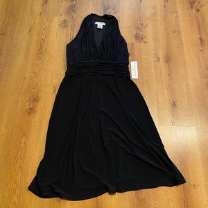 Evan Picone Black halter dress Sz 16